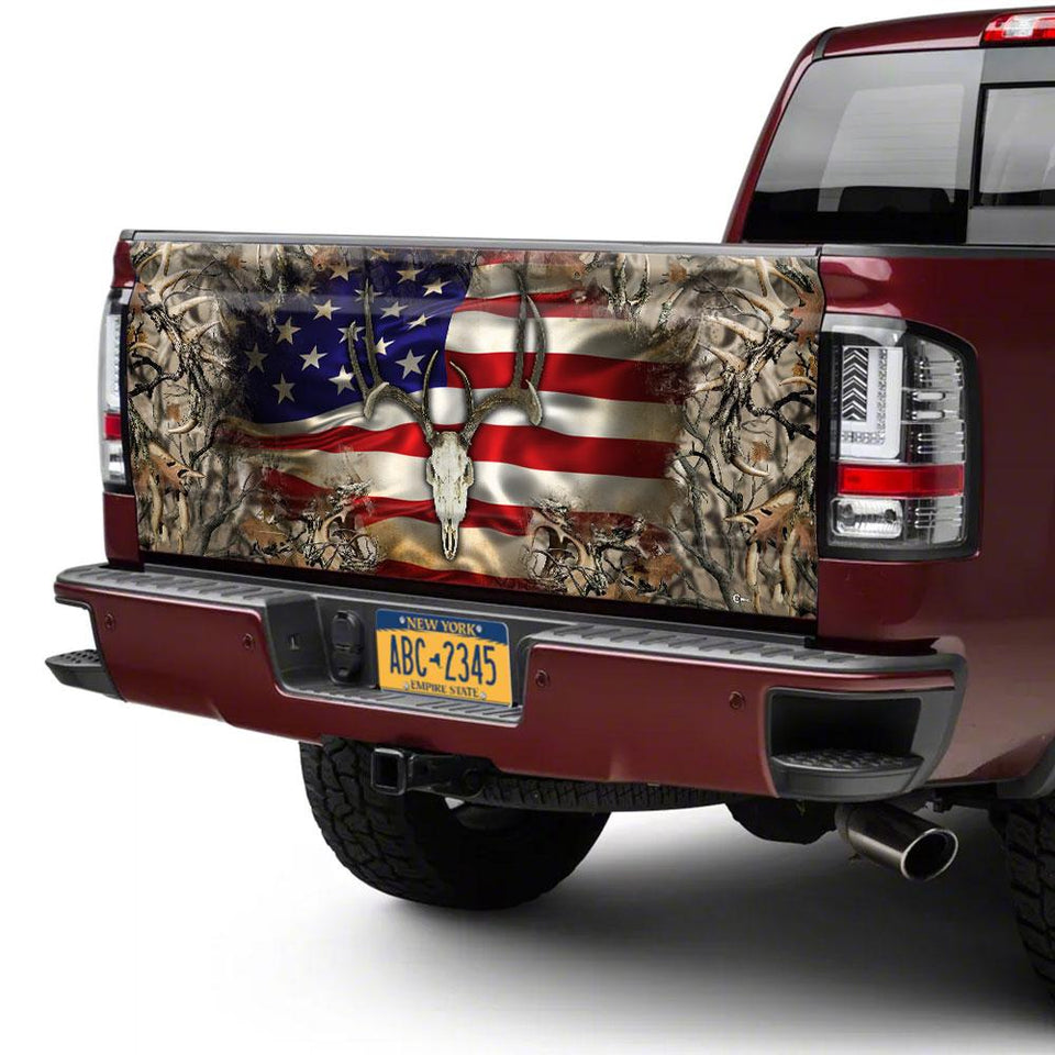 Deer American truck Tailgate Decal Sticker Wrap Tailgate Wrap Decals For Trucks