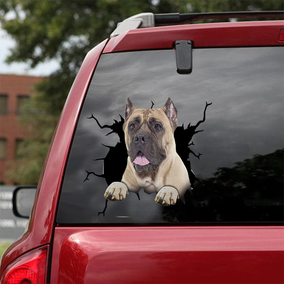 Cane Corso Crack Dad Decal Fun Number Stickers Get Well Soon Gifts - Dog Lovers die-cut waterproof vinyl sticker decal