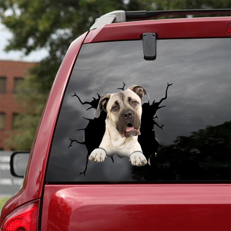 Cane Corso Crack Mom Car Decal Corny Jokes Decal 8 Year Anniversary Gift - Dog Lovers die-cut waterproof vinyl sticker decal
