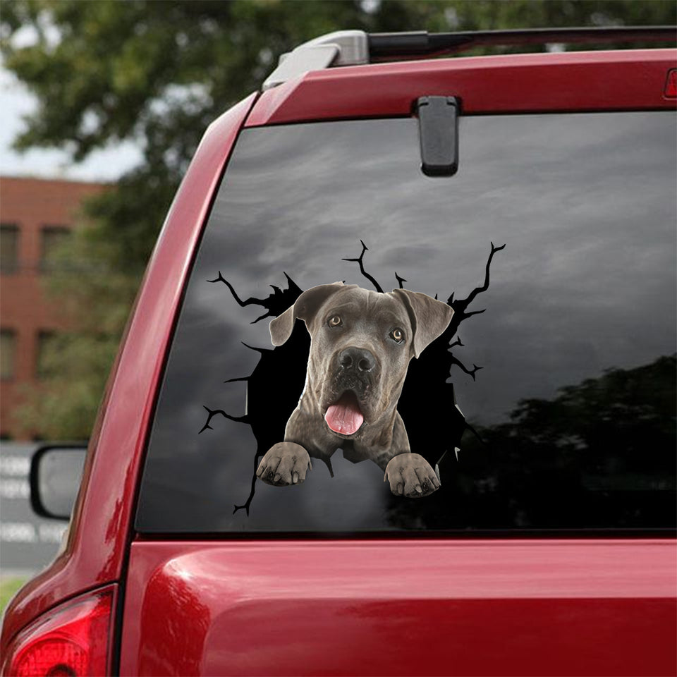 Cane Corso Crack Decals For Windows Cute Stickers Para Carros Unique Gift For Boyfriend - Dog Lovers die-cut waterproof vinyl sticker decal