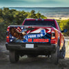 Proud To Be An American truck Tailgate Decal Sticker Wrap Tailgate Wrap Decals For Trucks