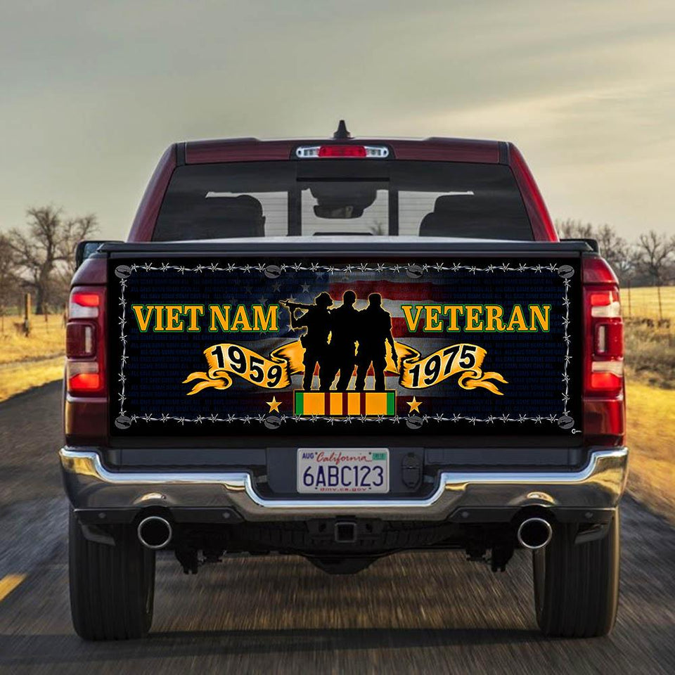 Vietnam Veterans truck Tailgate Decal Sticker Wrap Tailgate Wrap Decals For Trucks