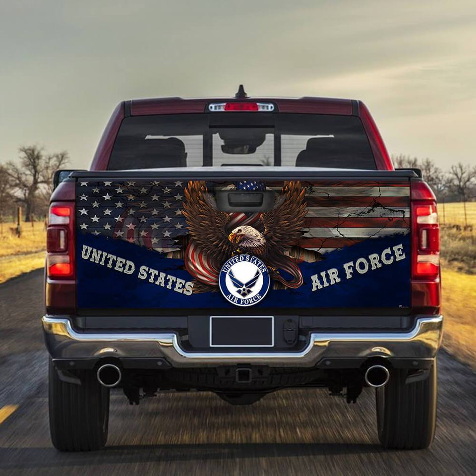 United States Air Force truck Tailgate Decal Sticker Wrap Tailgate Wrap Decals For Trucks