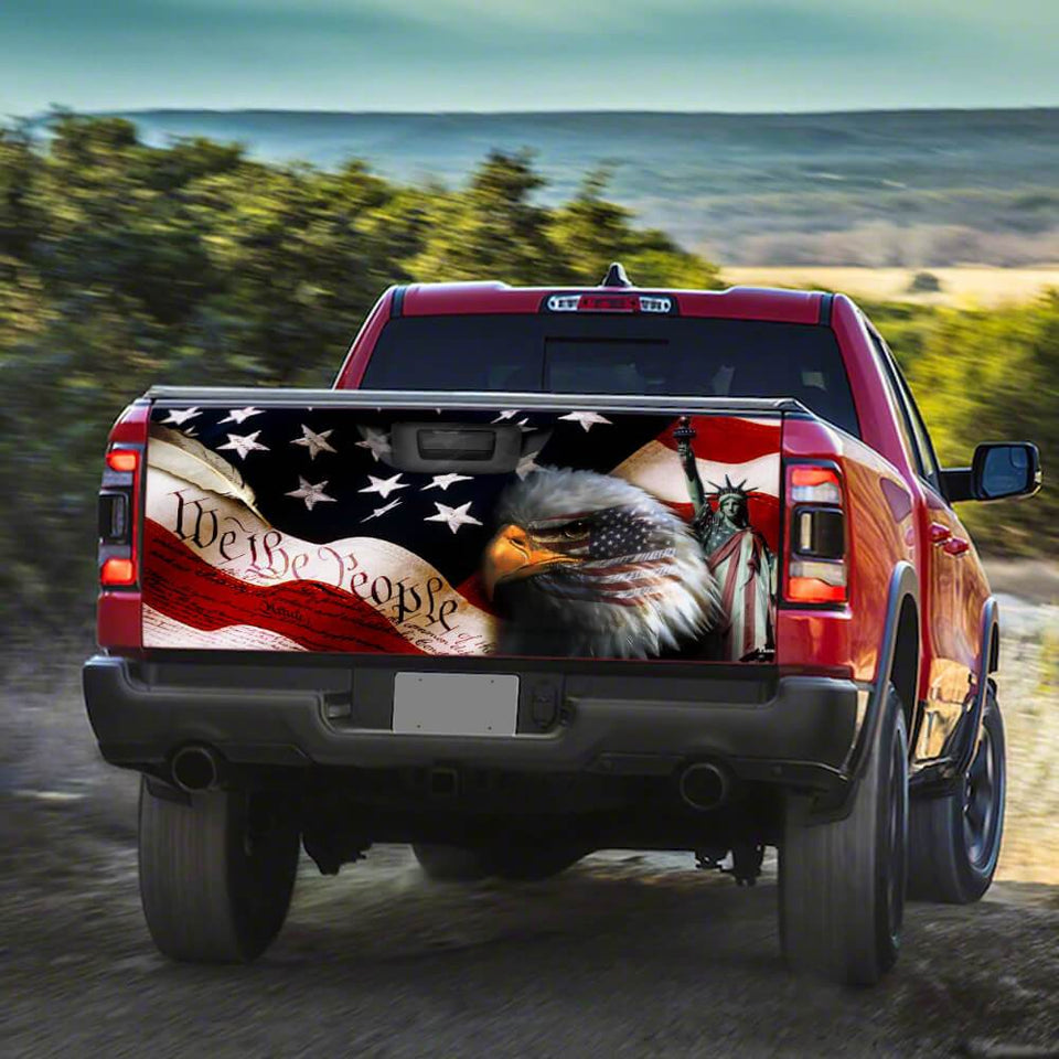 We The People American truck Tailgate Decal Sticker Wrap Tailgate Wrap Decals For Trucks