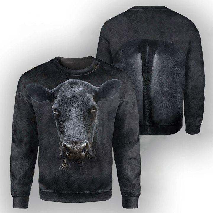 COW ANGUS CATTLE SWEATSHIRT 3D