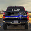 Thin Blue Line truck Tailgate Decal Sticker Wrap Tailgate Wrap Decals For Trucks