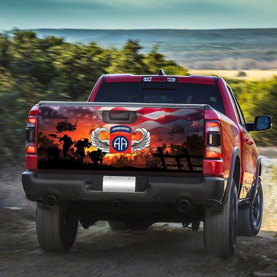 United States Army Airborne truck Tailgate Decal Sticker Wrap Tailgate Wrap Decals For Trucks
