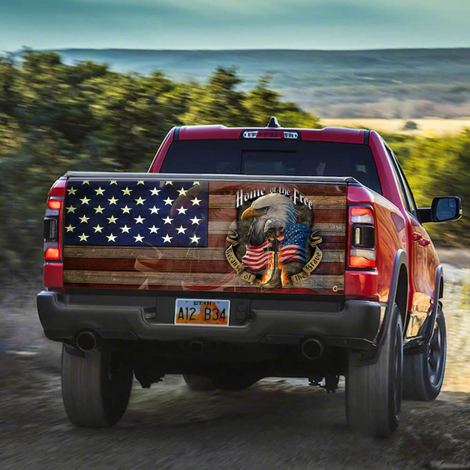 Home Of The Frtruck Tailgate Decal Sticker Wrap Tailgate Wrap Decals For Trucks