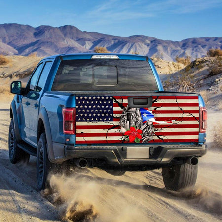 Puerto Rico truck Tailgate Decal Sticker Wrap Tailgate Wrap Decals For Trucks