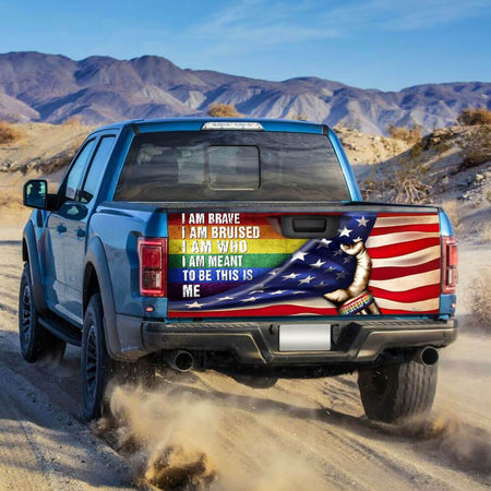Lgbt Prico truck Tailgate Decal Sticker Wrap This Is Me Tailgate Wrap Decals For Trucks