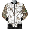 Men's Bomber Jacket - Reel Tree Snow Camo