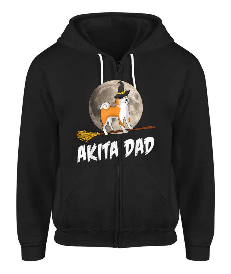 Akita Dad Funny Halloween Couple Matching T Shirt D1035