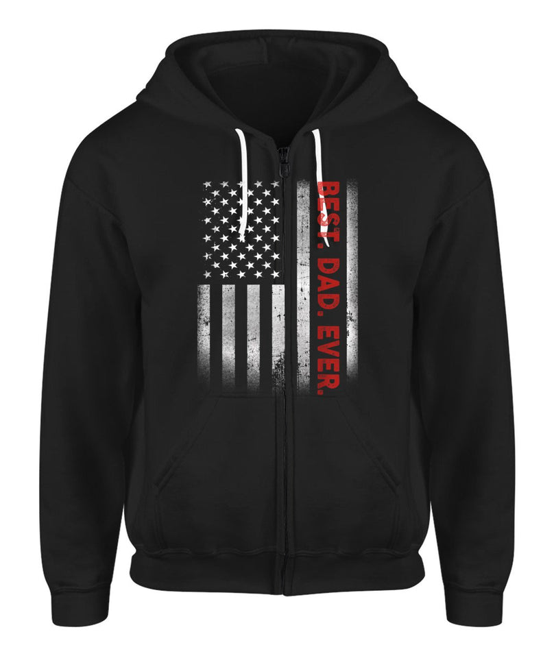 Best Dad Ever American Flag Tshirt Fathers Day Gift Tshirt