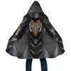 Black Dragon Cross Hoodie Coat HC1029 - Camellia Print