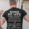 Beware My Wife Rides Horses T Shirt K2658