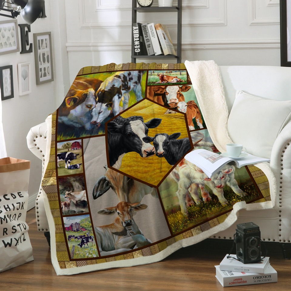 [sk1449-ptd]-dairy-cow-blanket-cattle-lover