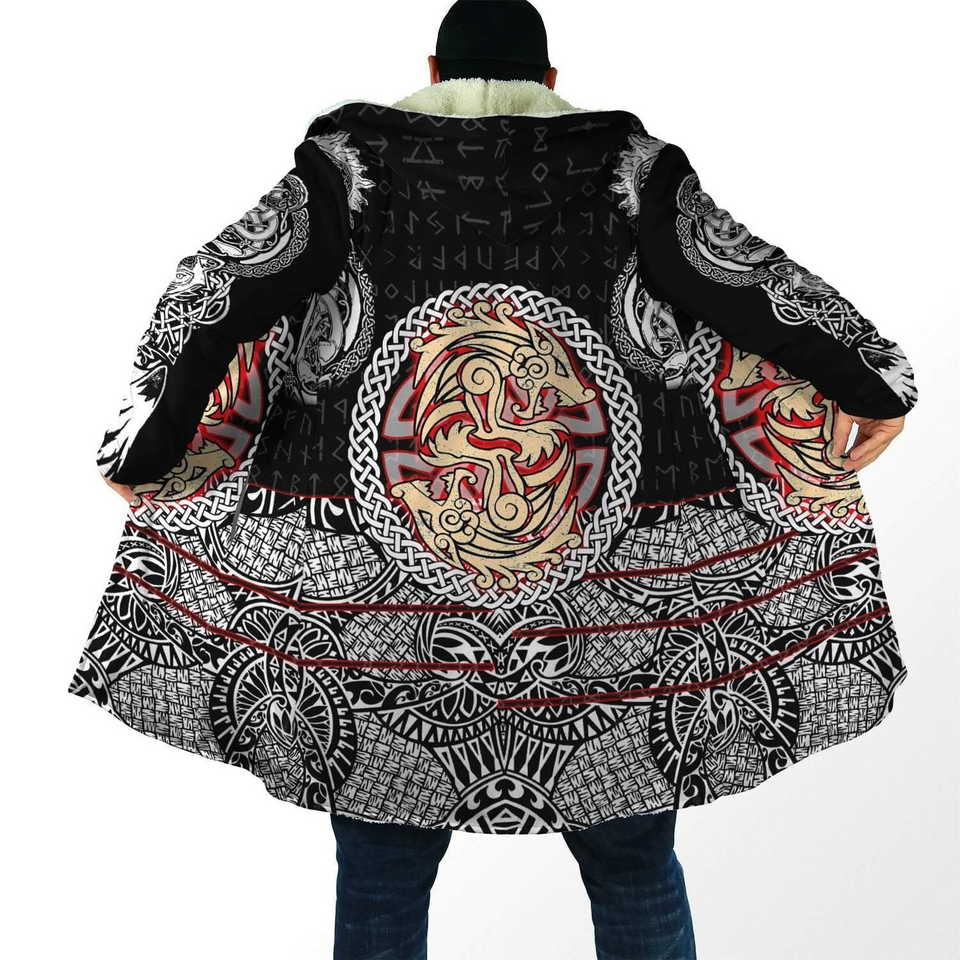 Dragon Hoodie Coat HC1031 - Camellia Print