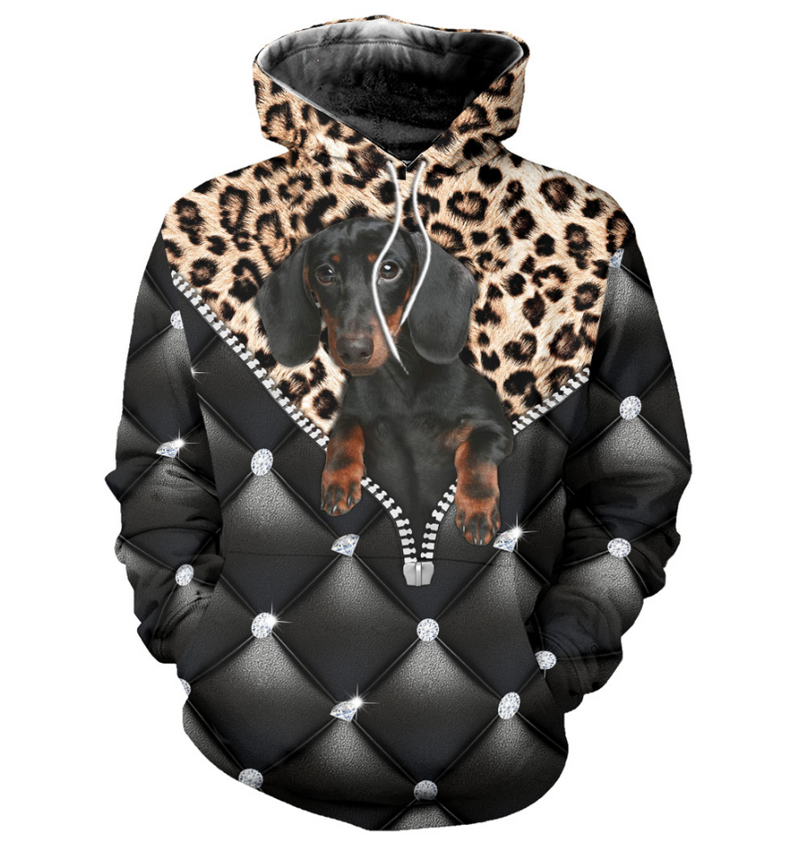[DA0026-auh-tnt] Dachshund Hoodie 3D Unisex Shirt