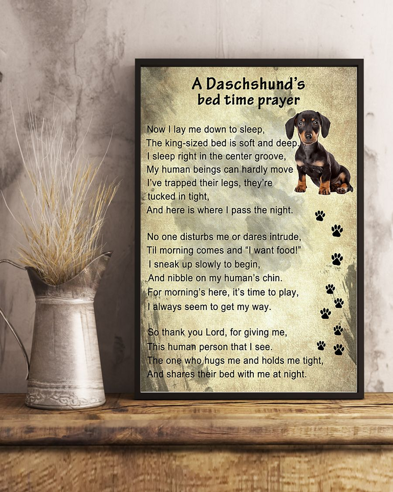 Dachshund Poster Dogs Lover - Dog Lovers Poster for everyday home decor and personal use