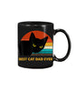 Best Cat Dad Ever Vintage Mens Tshirt Black Cat Daddy Tee