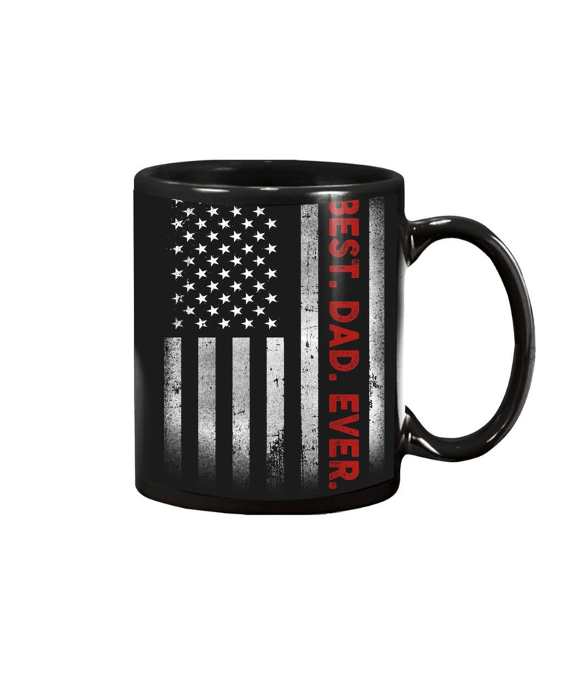 Best Dad Ever American Flag Tshirt Fathers Day Gift Tshirt