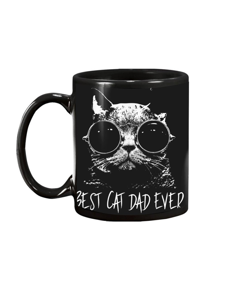 Best Cat Dad Ever Vintage Retro Cat Father Gift Men Tshirt