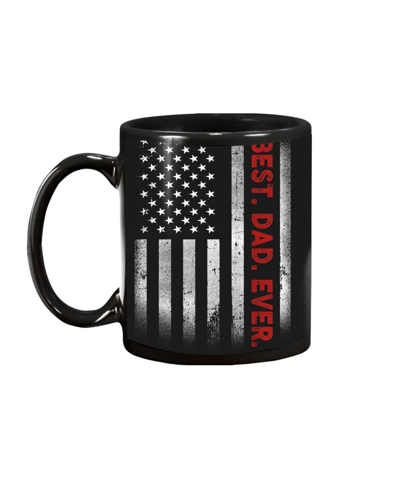 Best Dad Ever American Flag Tshirt Fathers Day Gift Tshirt