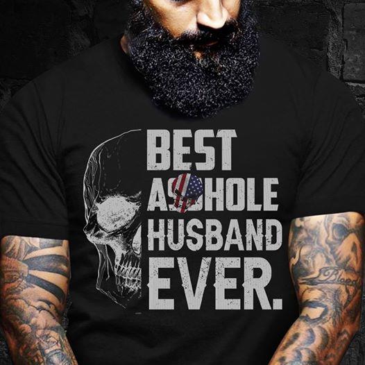 Best Freaking Husband Ever Flag Skull 2D Full K1582