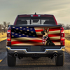 German Shepherds Lover Truck Tailgate Decal Sticker Wrap - Camellia Print