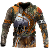 3D All Over Print Camo Deer Hunter Hoodie DD08102001