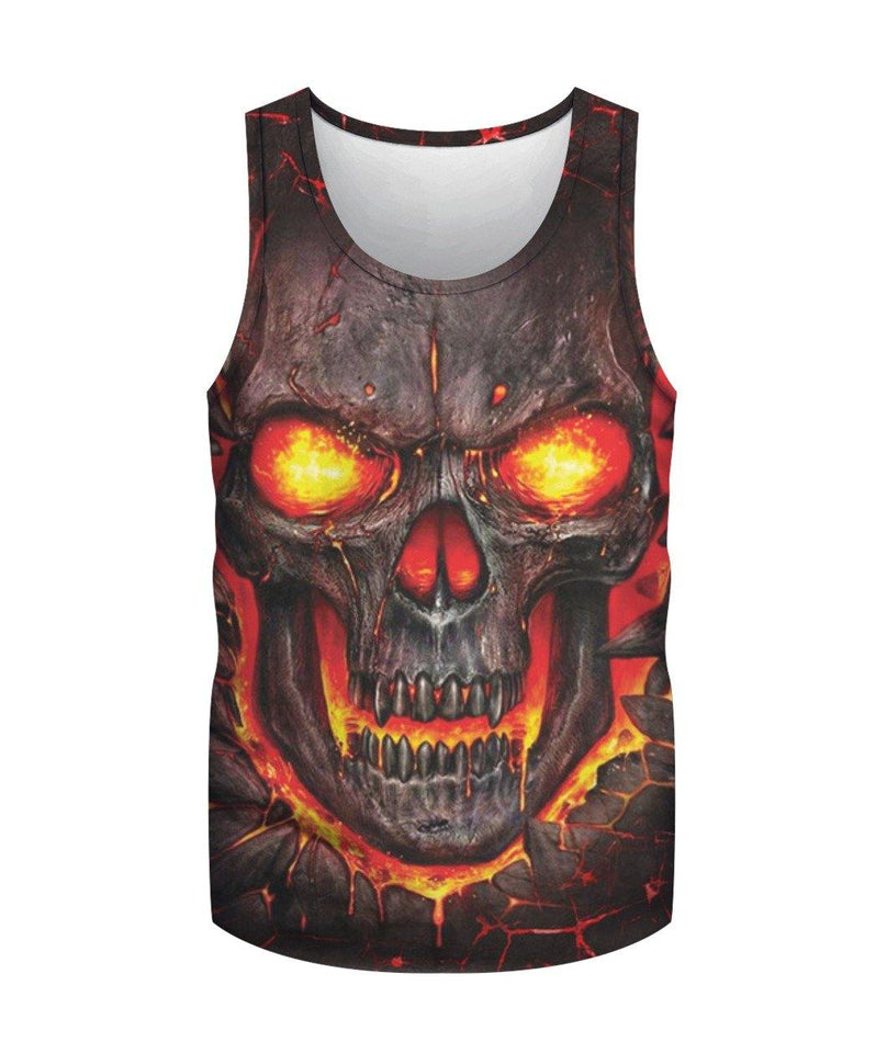 Skull 3D Full Over Print K1322 - Camellia Print