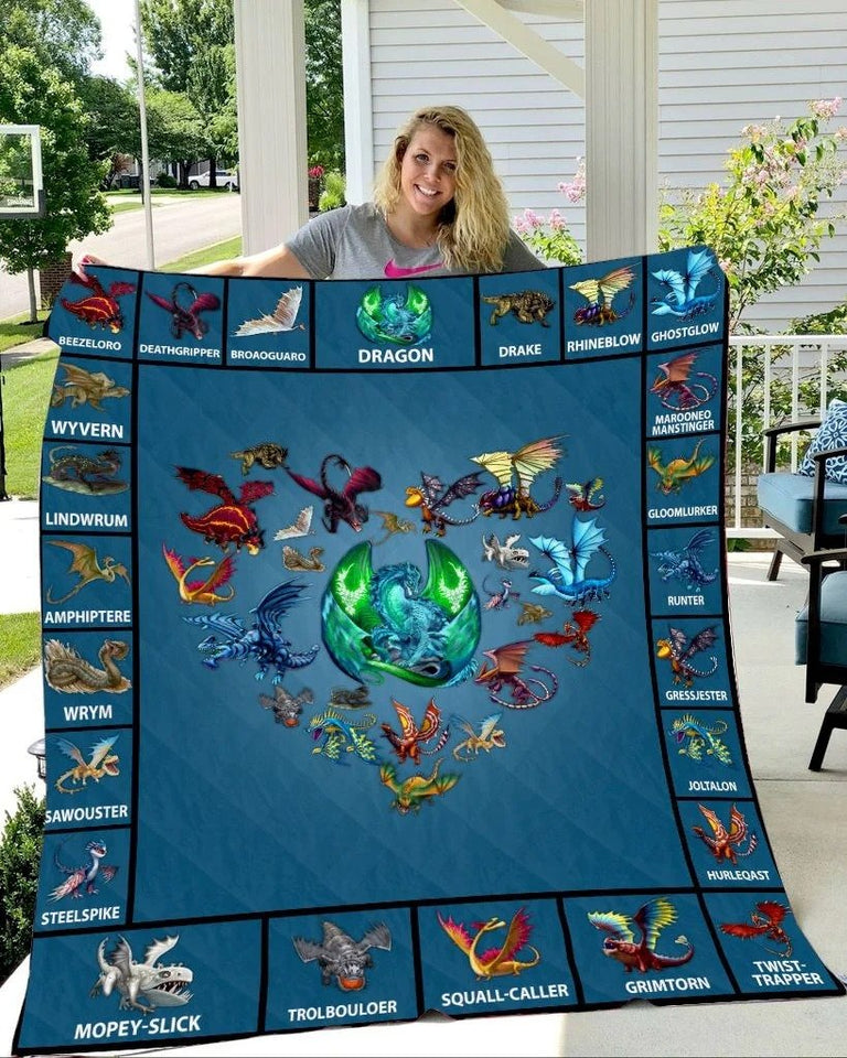 DRAGON PATTERN XC01 BLANKET