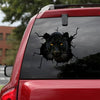 [sk1650-snf-tpa]-black-panther-crack-sticker-animals-lover