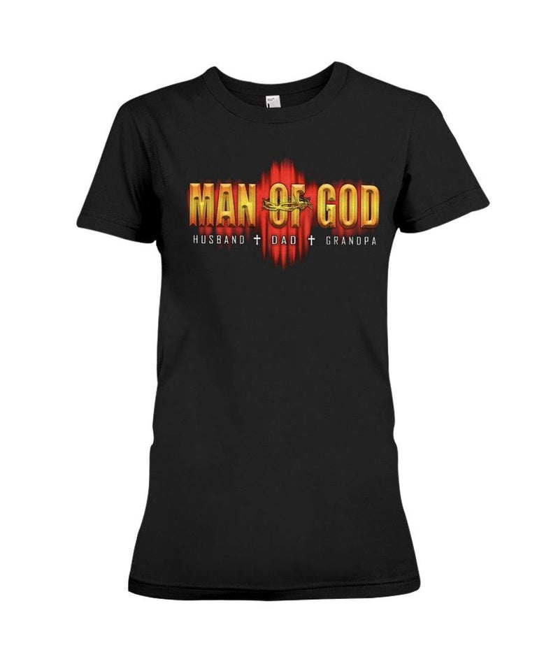 Man Of God 2D T-Shirt K1414 - Camellia Print