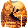 Deer On Autumn Hoodie 3D All Over Print DC010