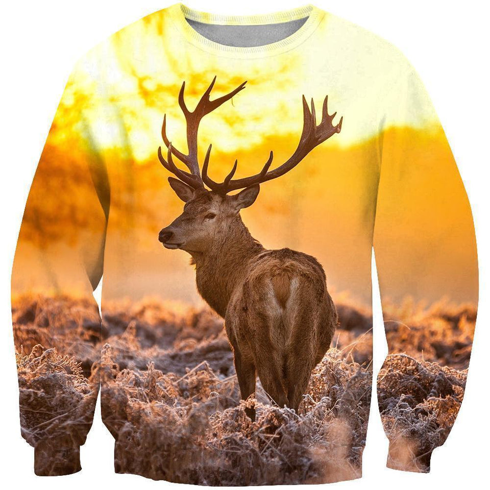 3D All Over Print Twilight And Deer Hoodie