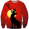 3D All Over Print Deer Sunset Shirts