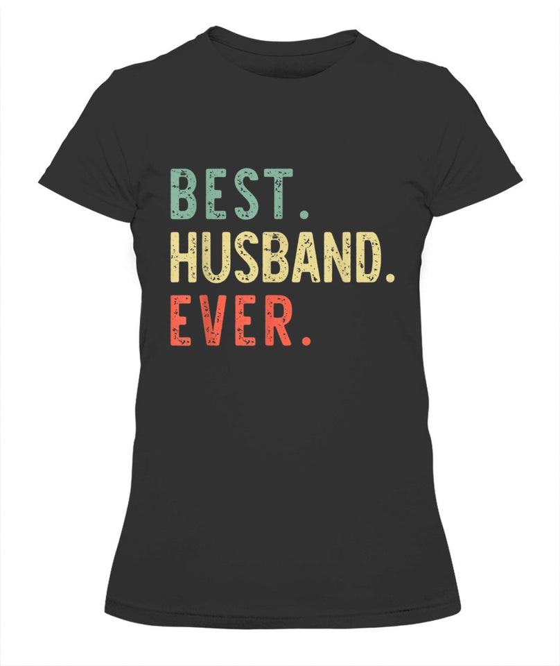 Best Husband Ever Funny Cool Vintage Gift Christmas Tee Shirt