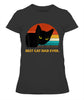 Best Cat Dad Ever Vintage Mens Tshirt Black Cat Daddy Tee