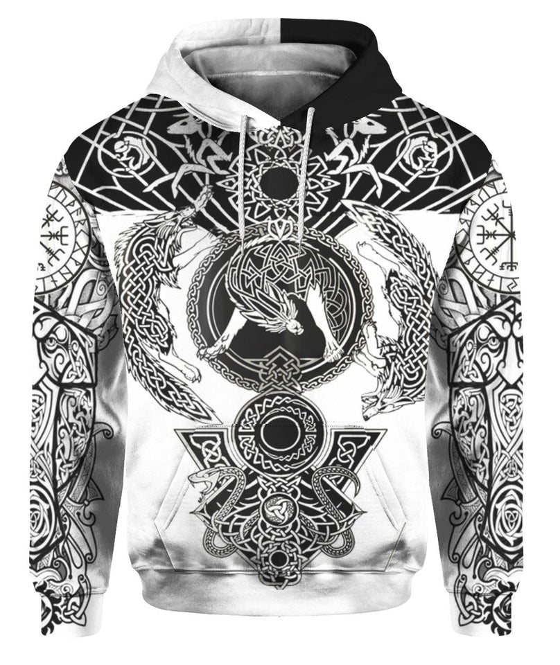 Viking Tattoo Version 3.0 3D Full Over Print Ht1109