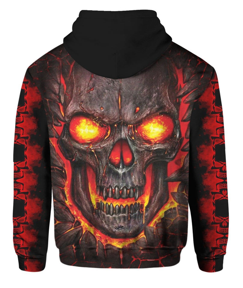 Skull Fire 3D Full Over Print