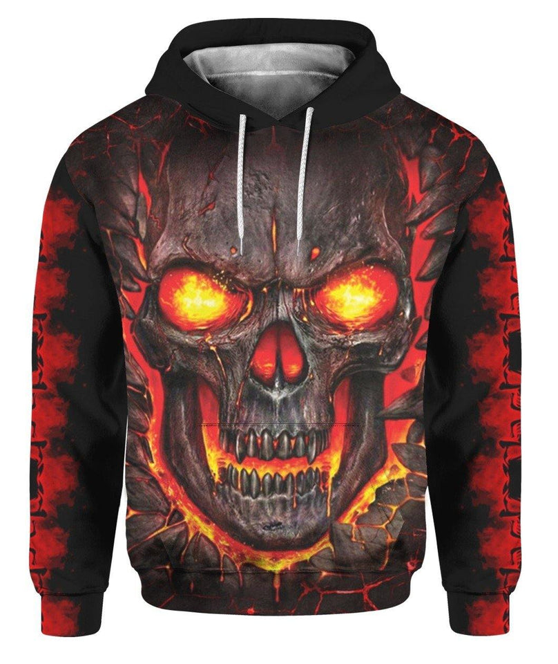 Skull 3D Full Over Print K1322 - Camellia Print